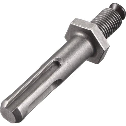 Uxcell Drill Chuck Shank ,3/8“ Thread Round Shank 40cr Keyless Drill Chuck Adapter