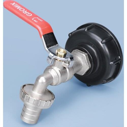 Metal IBC Tank Adapter S60X6 Coarse Thread to 1/2" 3/4" Alloy Tap Garden Hose fittings Valve connector Replacement Tool