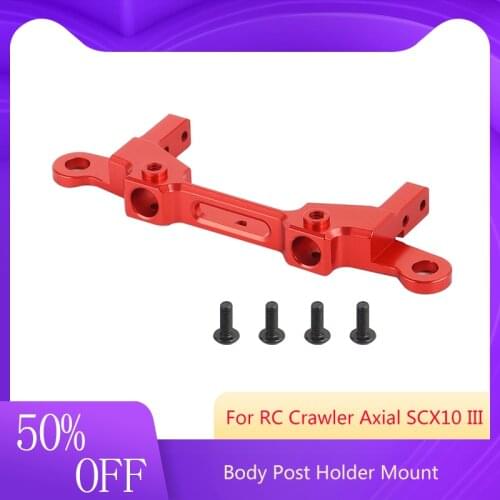 Metal Rear Bumper Body Post Holder Mount Upgrade Accessories Parts for RC Crawler Axial SCX10 III AXI03007 HOT