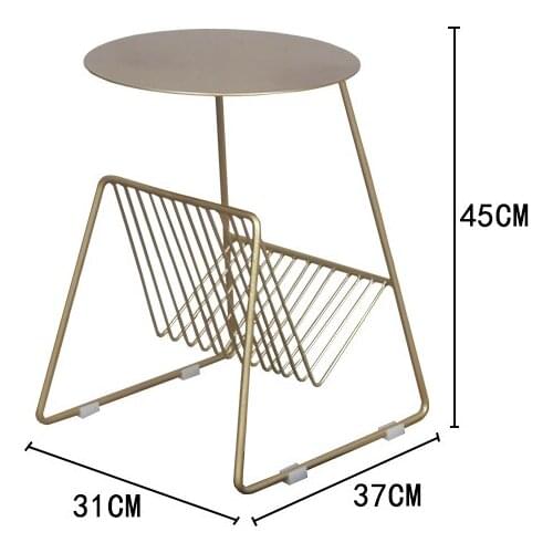 Minimalist Living Room Sofa Side Corner Desk Nordic Net Coffee Table Modern Several Bedroom Bedside Table Wrought Iron