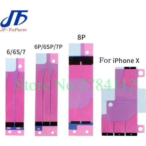100pcs for iPhone 6 6S Plus 7 7Plus 8 8P plus X XR XS MAX 5S Battery Adhesive Sticker Double Tape Pull Trip Glue Repair Parts
