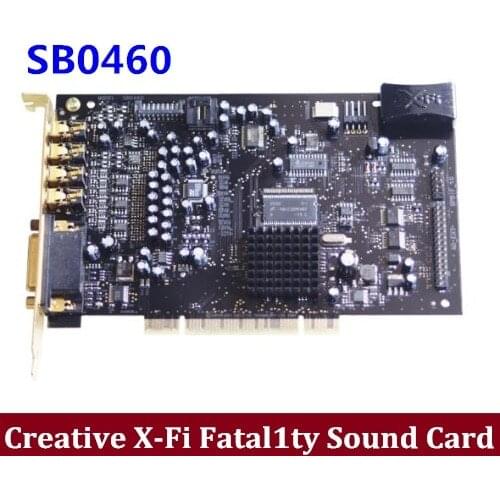 Original Creative X-Fi Fatal1ty FPS SB0466 64M 7.1 PCI Sound Card