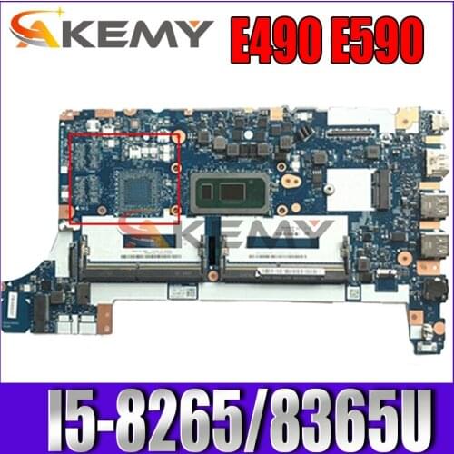 Original for Lenovo ThinkPad E490 E590 Laptop motherboard E490 With I5-8265/8365U FE490/FE590/FE480 NM-B911 100% fully tested