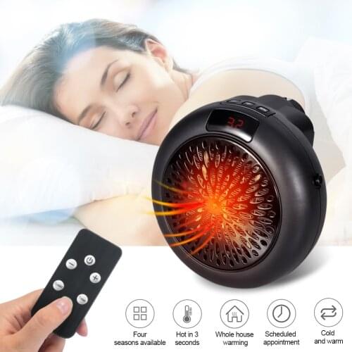 900W 220V Mini Portable Electric Heater Desktop Heating Warm Air Fan Home Office Wall Handy Air Heater Bathroom Radiator Warmer