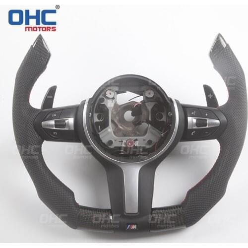 100% Real Carbon Fiber Steering Wheel compatible for F20 F22,F23 & F45 F30,F31 F32,F33,F36 F87 M2,F80 M3,F82 F83 M1 M2 M3 M4