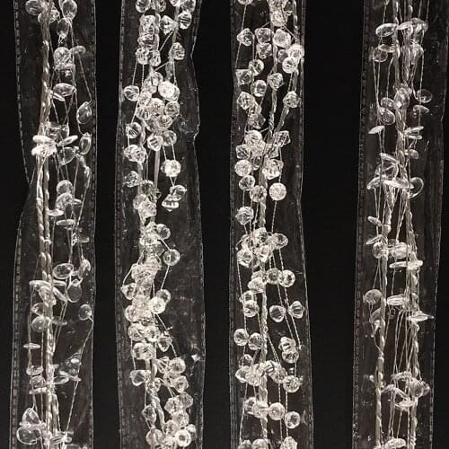 Wedding Decoration 120cm Diamond Arcylic Beads Wedding Garland Curtain Crystal Bead Party diy Decorations Festive Party Supplies