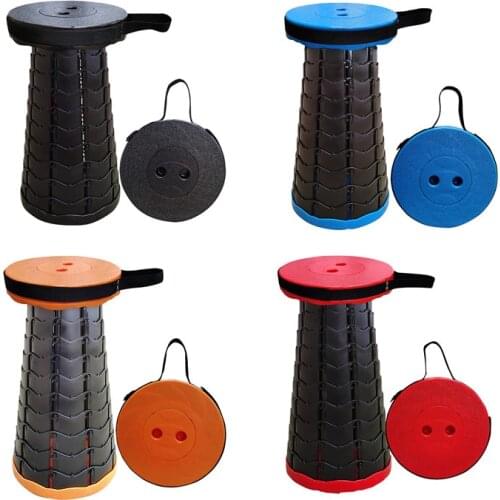 Telescopic Stool Outdoor Portable Stool Shoe-Changing Stool Fishing Beaching Camping Home Office Beach