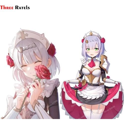 Three Ratels A363 Noelle Genshin Impact Stickers For Passat B8 Car Decal Occlusion Scratch Decorative Waterproof Protected