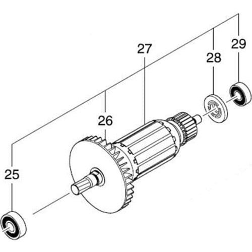 AC220-240V MAKITA 518188-7 Rotor Motor Armature for HS7010 Rotor