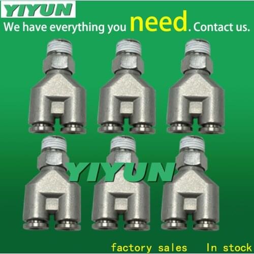 YIYUN stainless steel three-way nector with external thread PX8-01 PX8-02 PX8-03 PX8-04 PX10-01 PX10-02 PX10-03 PX12-02
