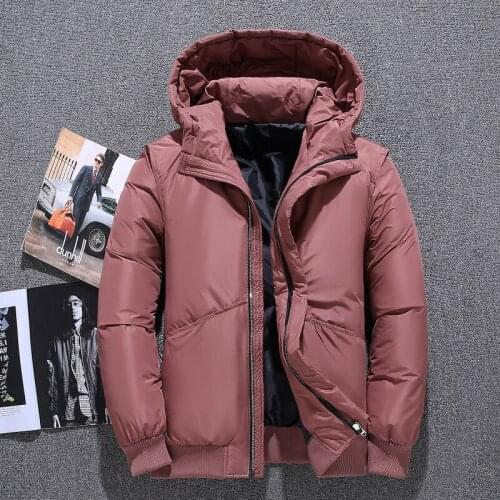 Winter Jacket Men White Duck Down Jacket Male Down Parkas Hooded Collar Windbreaker Keep Warm Men Clothing M-4XL Veste Homme