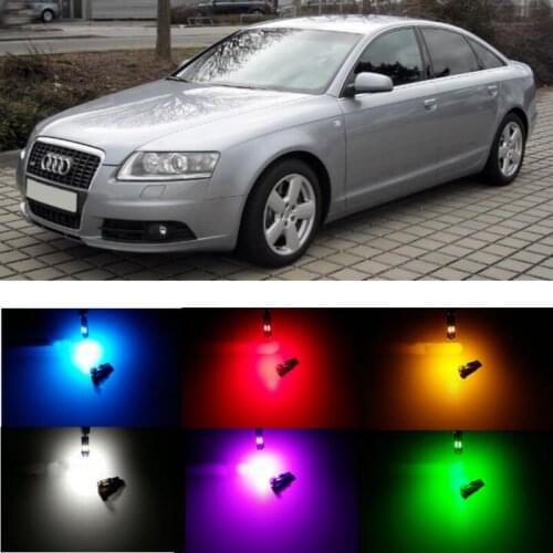 20pc/lot canbus t5 Dashboard LED Light Bulbs For audi a4 b5 b6 b8 b7 a6 c5 c6 a3 b5 q5 a6 a5 a1 a2 a3 a7 q3 q5 q7 tt