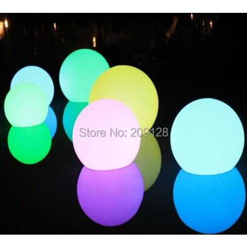20cm waterproof ip68 rechargeable 16 colors change led glow globe swimming ball