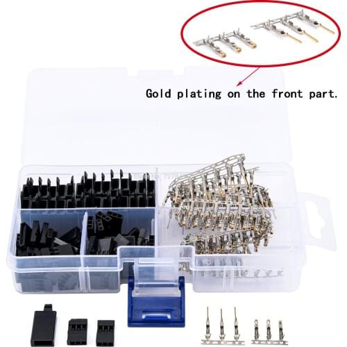 30 Sets/lot Servo Plug Male Female Connector Crimp Pin Kit with Lock Compatible for Hitec Spektrum RC RC Model Parts