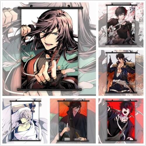 WTQ Anime Posters Touken Ranbu Kanesda Yoshiyuki Tadahiro Anime Manga HD Print Wall Decor Wall Art Picture Room Decor Home Decor