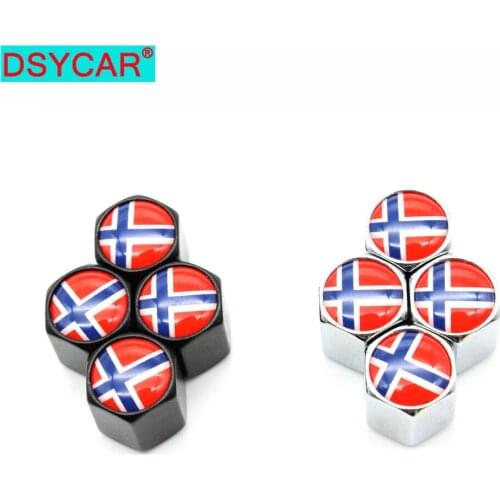 DSYCAR 4Pcs/Set Car Styling Zinc Alloy Car Tire Valve Caps Wheel Tires Tire Stem Air Cap Airtight Covers