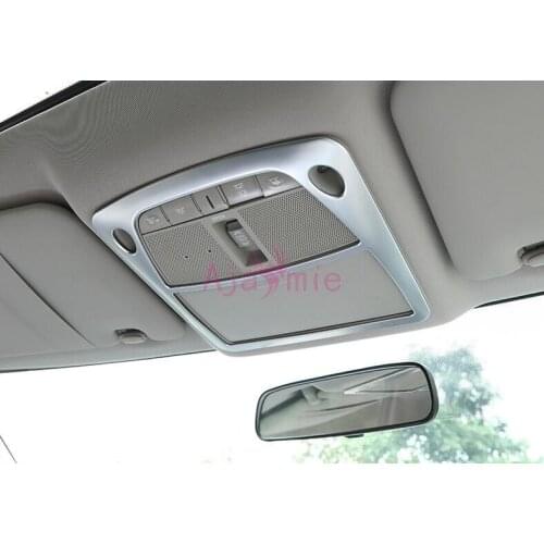 Chrome Car Styling Interior Reading Lamp Cover Light Overlay Panel Frame Kit 2014 2015 2016 2017 For Nissan X-trail Accessories