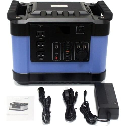 China lifepo4 power station solar panel 1000w 2000w 3 usb 4 socket portable power station 3000w for high watt devices