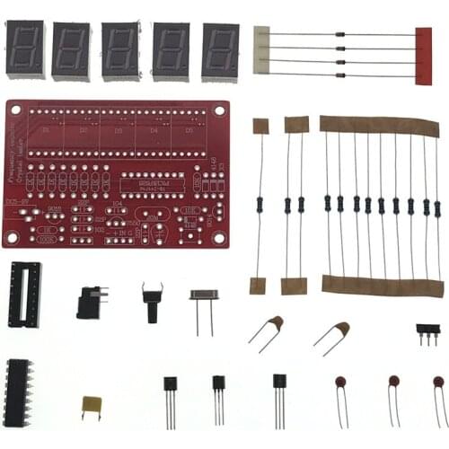 50 MHz Crystal Oscillator Frequency counter Testers DIY Kit 5 Resolution Digital Red