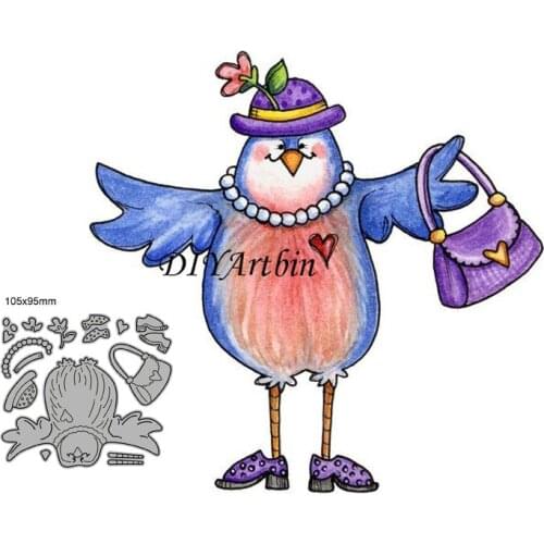 Lady Bird Metal Cutting Dies For Handmade Greeting Cards Frame Die Embossing Cutting Dies