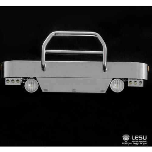 LESU 1/14 RC Metal Front Bumper Light DIY TMY King Hau Tractor Truck Car TH14136-SMT3