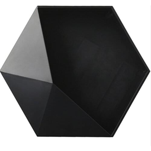 Creative Decorative Shelves Living Room Wall Mounted Geometric Shelf Free Punch Wall Decorations Bathroom Sundries Rack