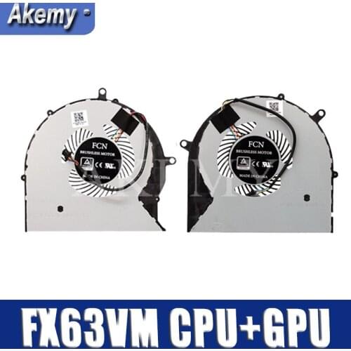 New original cpu gpu cooling fan cooler For Asus FX63V FX63VM FZ63VM FX63VM7300 FX63VM7700 DC 12V