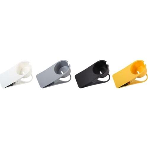 Coffee Drink Cup Holder Table Side Water Cup Shelf Office Desktop Computer Desk Fixed Cup Holder Storage Clip