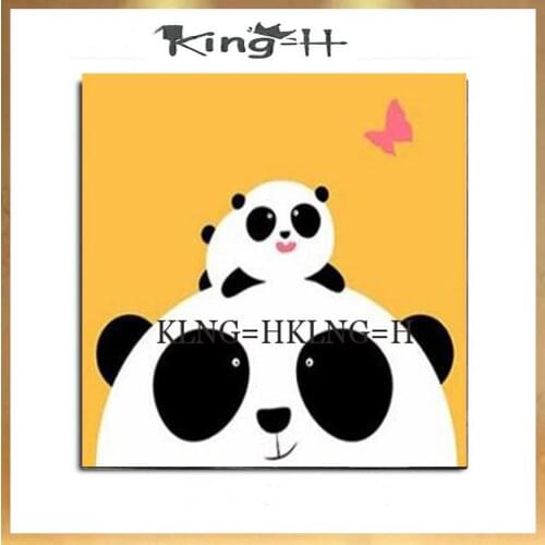 Hand-painted panda animal paintings lovely panda oil painting art painting home decoration modern abstract the lobby hotel