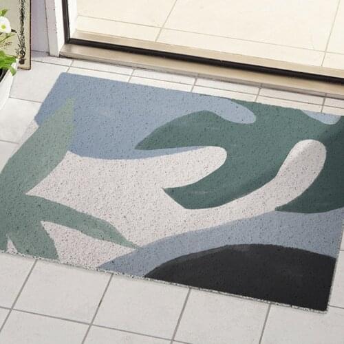 Modern Home Door Mat Carpet Kitchen Mat Living Room Mat PVC Entrance Door Mat Carpet Custom Mat Carpet Can Be Cut Anti-slip Mat