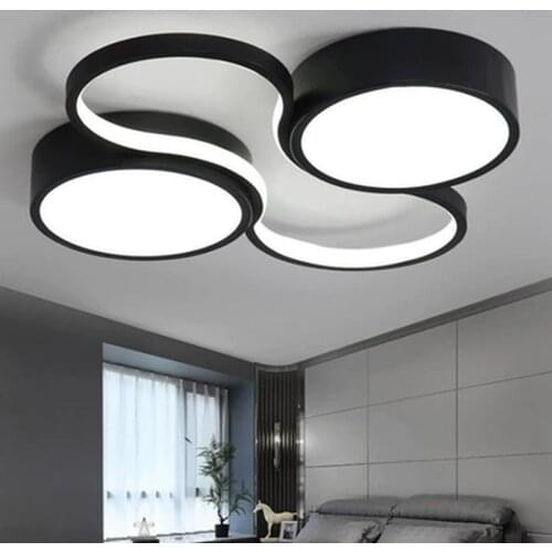 LED Chandeliers Light Modern Lamp Living Room Lighting art design Bedroom Kitchen Surface Mount Flush Panel Remote Control dero