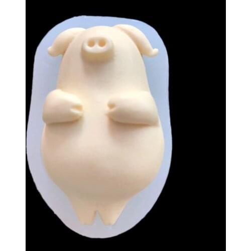 Pig Silicone Mold Handmade Soap Cartoon Mousse Cake Mold 19-81