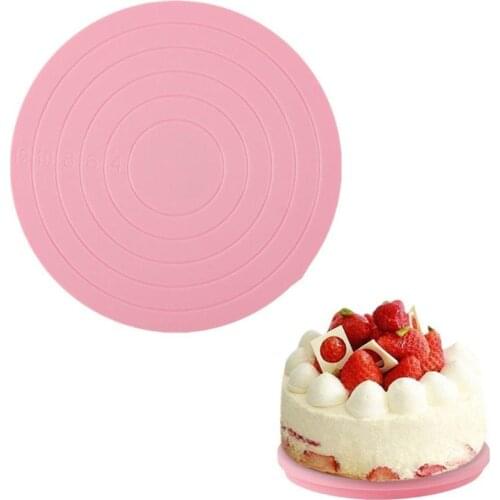 360 Rotating Round Cake Turntable DIY Food-grade Plastic Revolving Cake Decorating Stand Plate Platform Cake Decorating Tool