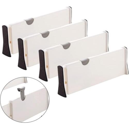Drawer Dividers Set Of 4 Drawer Dividers Plastic Adjustable Drawer Separators For Kitchen Storage Bedroom Dresser