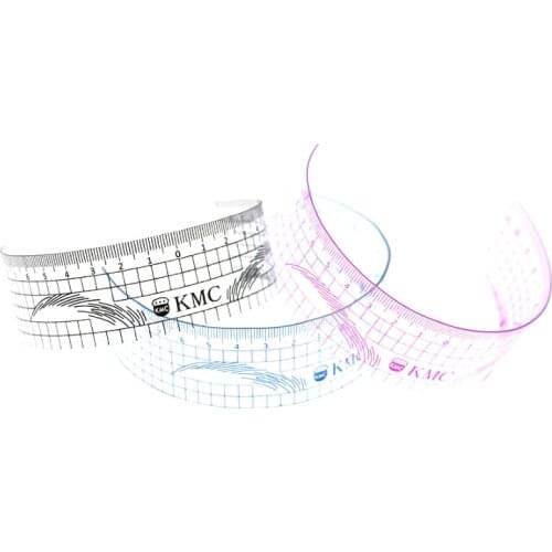 1PC Reusable Semi Permanent Eyebrow Ruler Eye Brow Measure Tool Eyebrow Guide Ruler Microblading Calliper Stencil Makeup Ruler