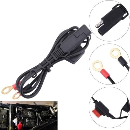 12V Car Motorcycle Battery Output Connector Ring Snowmobiles Battery Charger Terminal To S A E Quick Disconnect Cable