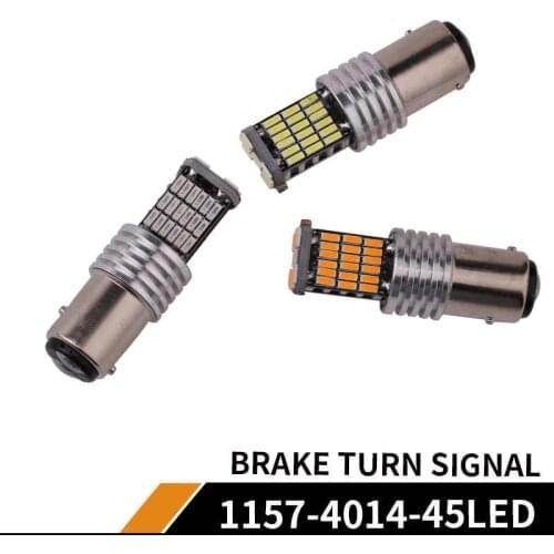 2Pcs/Lot Car Goods 1157 Socket Bay15D P21/5W Yellow Amber Red 12V Canbus Switchback Led Bulb For All Vehicles Wide Voltage OK