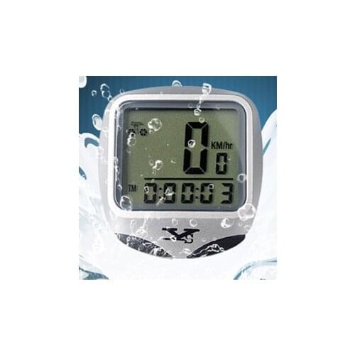 2016 Utility Waterproof Bike Bicycle Computer Outdoor Multifunction Cycling Odometer Speedometer with LCD Backlight