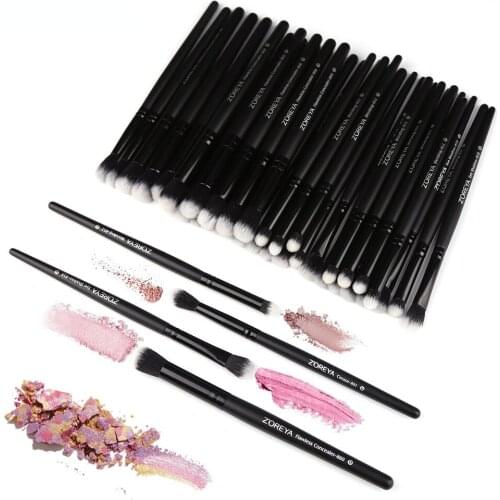 4pcs Black Classic Makeup Brush Set Artificial Fiber Beauty Foundation Powder Eye Shadow Makeup Brush High Quality