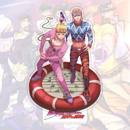 Anime JoJos Bizarre Adventure Cosplay Acrylic Action Figure Stand Model Desk Decoration Toy Gift 15cm