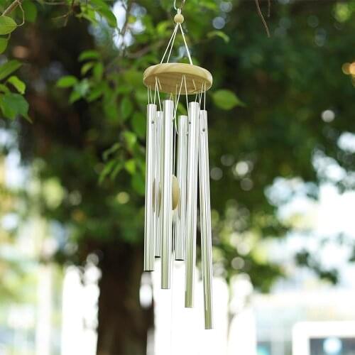 Antique Amazing Deep Resonant 6 Tubes Chapel Bells Wind Chimes Home Decor Living Bed Home Decor Gift