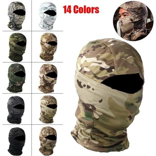 Ski Cycling Full Face Cover Summer Neck Head Bike Windproof Bandana Scarf Camouflage Military Hunting Tactical Cycle Balaclava