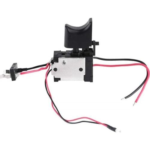 DC 7.2V - 24V 16A Electric Drill Control Switch Cordless Trigger Switch with Small Light for Power Tools CNIM Hot