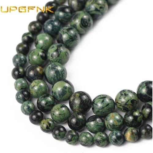 UPGFNK Natural Stone Beads New Kambaba Jaspe r Round Loose Beads for Jewelry making bracelets necklace DIY Accessories 6/8/10MM