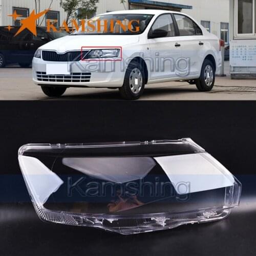 CAPQX For Skoda Rapid 2013-2016 Front Headlamp Lampcover Headlight LampshadeWaterproof Bright LampShade Shell Cover