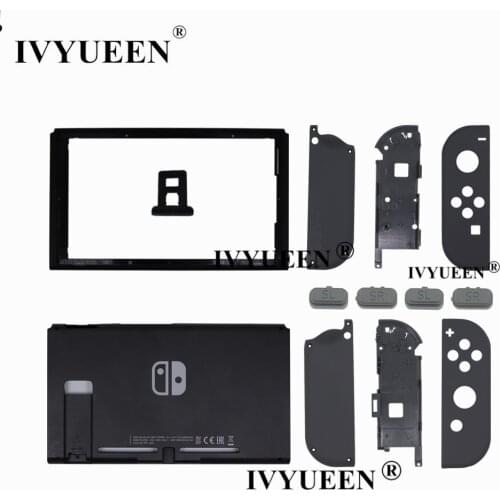 IVYUEEN Gray for Nintendo Switch NS Console Replacement Housing Shell Cover for NintendoSwitch JoyCon Joy Con Case SL SR Buttons