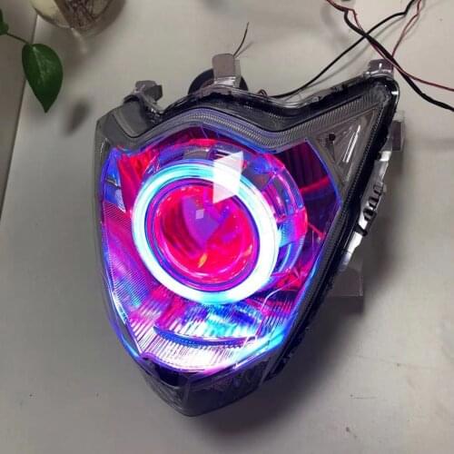 Moto headlight house assembly for Suzuki motorcycle headlights gixxer 155 sf150 HID Xenon projector LED lens low high beam DRL