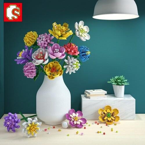 Sembo Technic Simulated Insect Butterfly Bee Red Dragonfly Model Building Blocks MOC Flyable Assemble Bricks Toys for Children