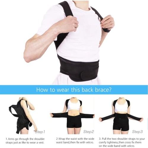 Chest Open Posture Corrector Shoulder Support Belt for Adult Teenager Back Brace Girdle Posture Men Corset Fracture Body Shapers