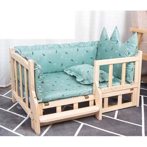 Dog Bed Pet Bed Three-piece Bedding Mattress Pillow Bed Wai